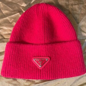 - Red beanie absolutely adorable!!!